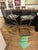 Lucite and Black Patent Leather Designer Luigi Bardini Bar Stools -a Pair For Sale - Image 11 of 15