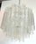 Transparent Restored Mid Century Modern Venini Tronchi Glass Pendant Light For Sale - Image 8 of 9