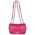Pink Dark Pink Lambskin Medium Simply Flap Bag For Sale - Image 8 of 9