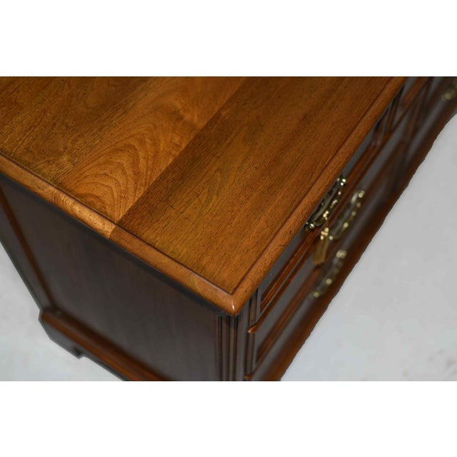Mid Century Georgian Chippendale Lowboy by Davis Furniture of Nashville Tn For Sale - Image 10 of 14