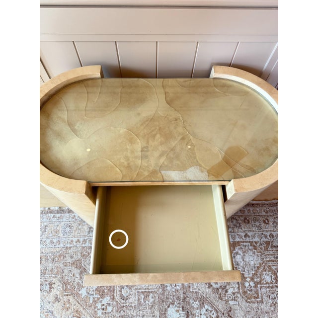 1960s Aldo Tura Goat Skin Bar Cart, Attributed For Sale - Image 10 of 10