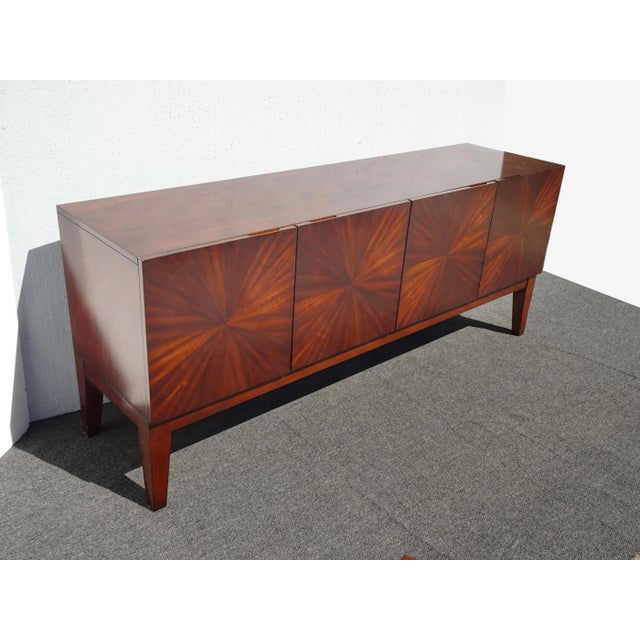 Gorgeous Credenza in Good Vintage Condition. Solid and Firm. The Table top shows Wear plus one side has a line...