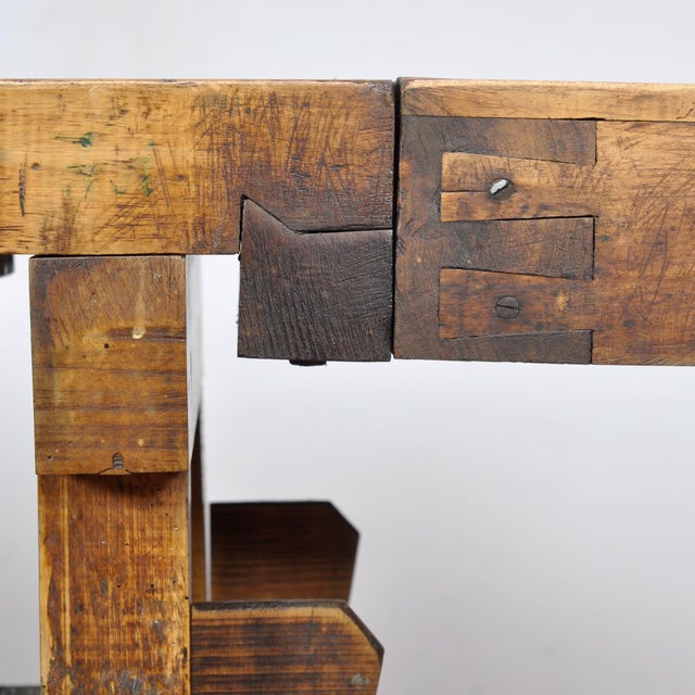 Oak Carpenters Workbench, 1920s For Sale - Image 11 of 17