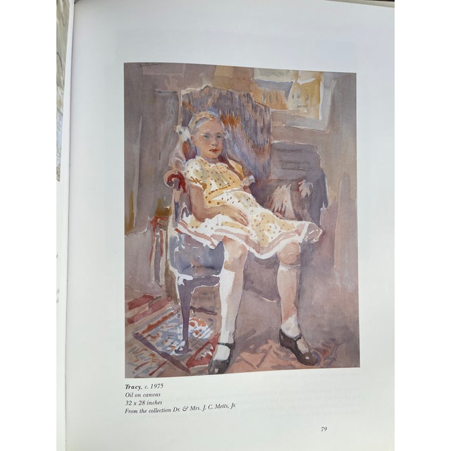 1970s Impressionist Original Watercolor Savannah Art Myrtle Jones Slouching Girl Gilded Frame For Sale - Image 14 of 14