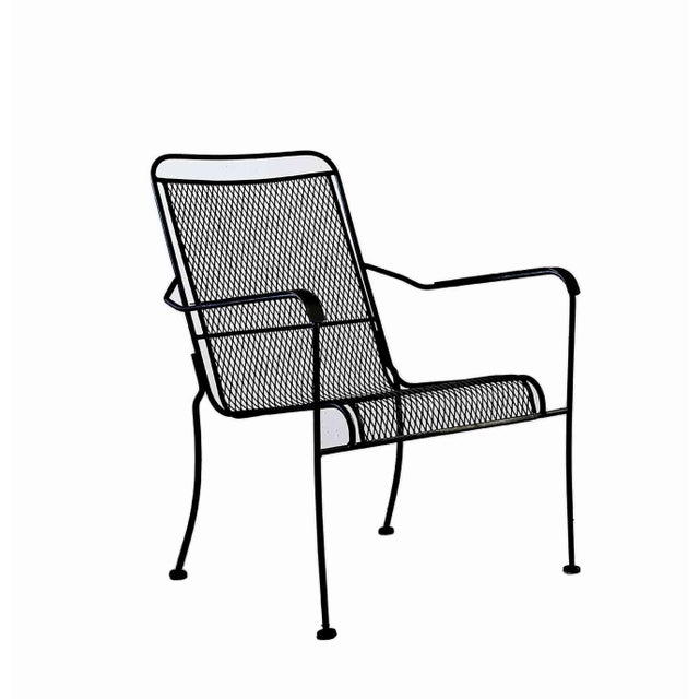 1980s Chairs Stackable Iron Set of Six For Sale - Image 5 of 7