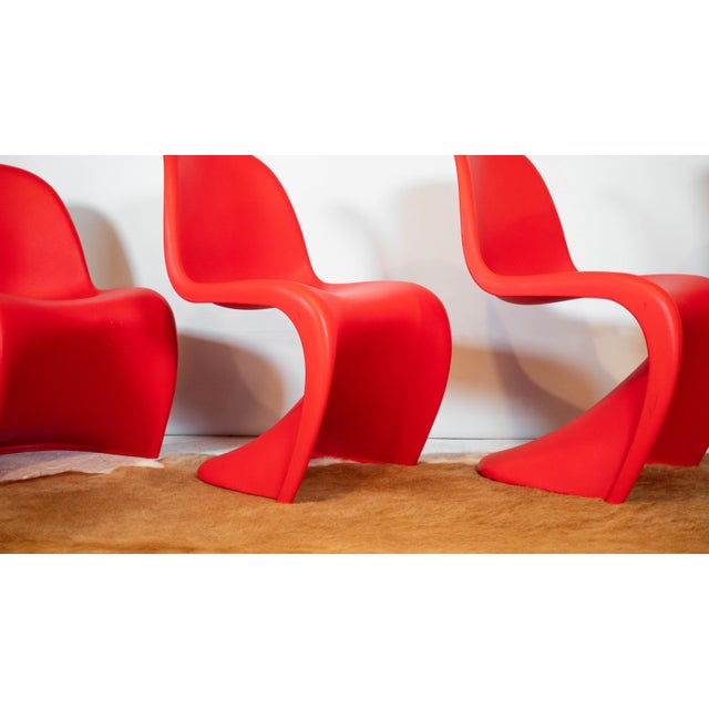 Plastic Verner Panton for Vitra Panton S Chairs - Set of 4 For Sale - Image 7 of 15