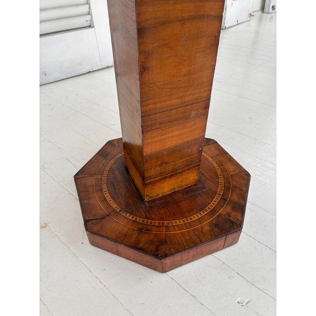 Late 20th Century Italian Octagonal Marquetry Side Table For Sale - Image 4 of 7