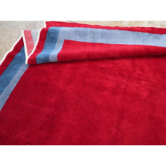 Galerie Shabab Collection Mid-20th Century Handmade Turkish Art Deco Style Room Size Carpet For Sale - Image 10 of 10