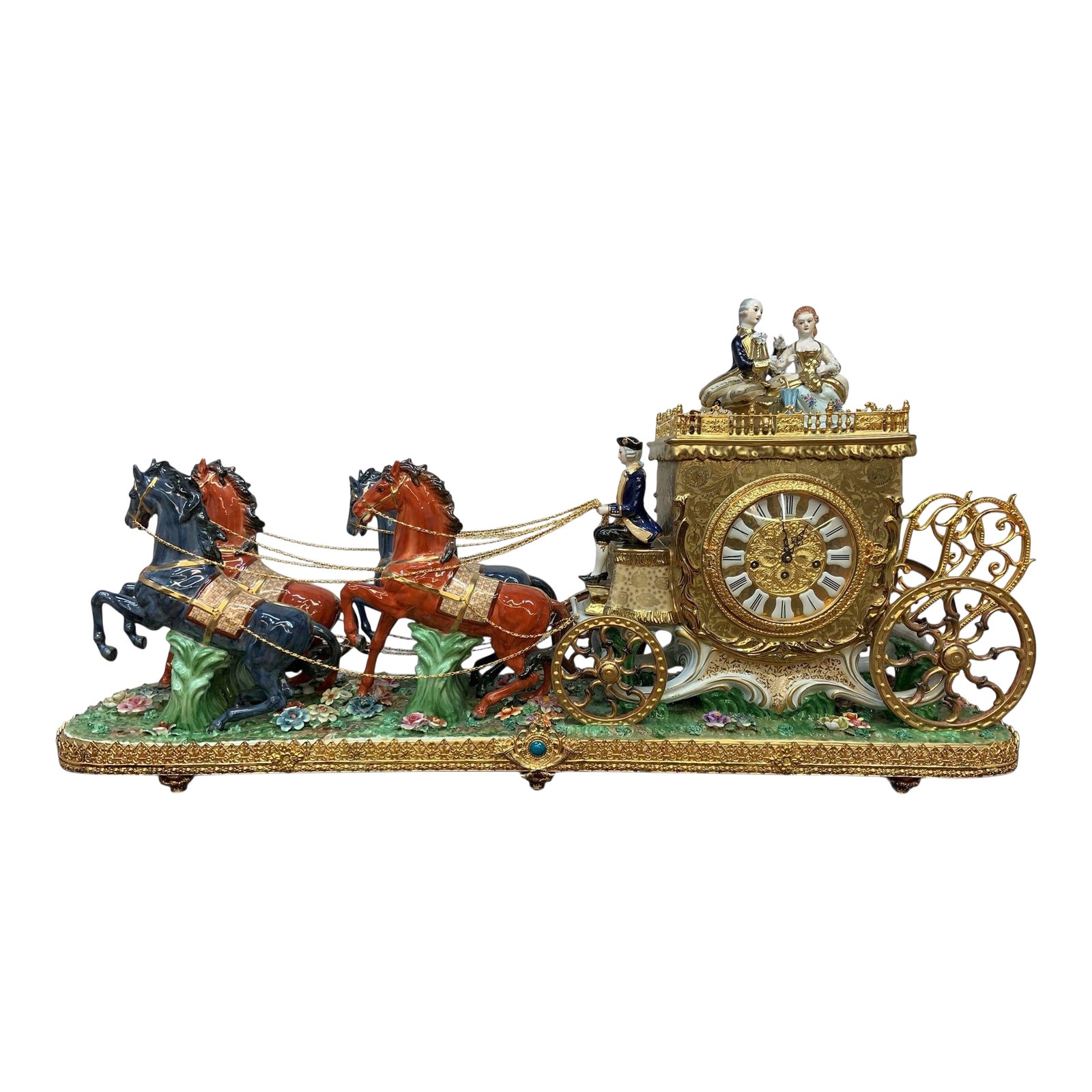 Antique Franz Hermle Monumental Capodimonte Style Vienna Porcelain ...