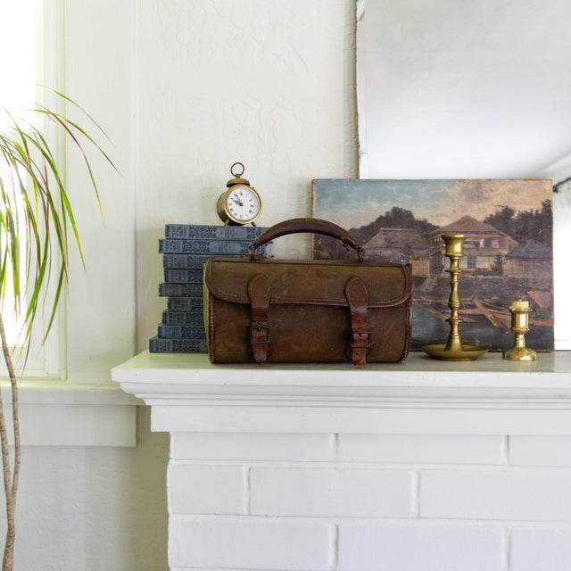 Antique British Woods Lawn Bowls With Canvas and Leather Bowling Case For Sale - Image 14 of 18