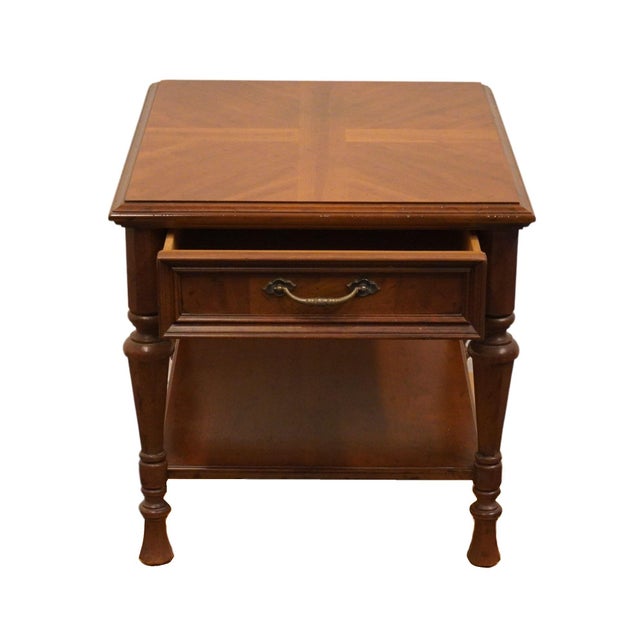 Drexel Drexel Furniture Estorada Collection Contemporary Spanish Mediterranean 22" Accent End Table 487-316-3 For Sale - Image 4 of 12