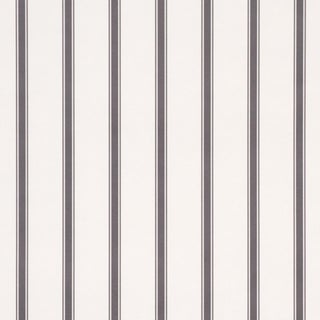 Schumacher Westerly Stripe Wallcovering In Charcoal For Sale
