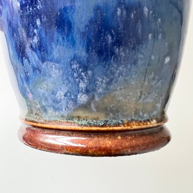 Antique Drip Glazed Vase from Royal Doulton Lambeth, 1890s For Sale - Image 4 of 10