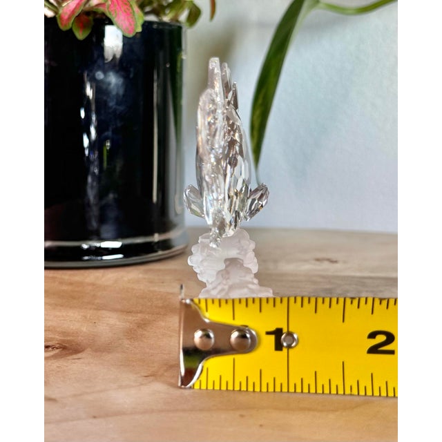 Transparent Vintage Swarovski Crystal Butterfly Fish on Coral For Sale - Image 8 of 8