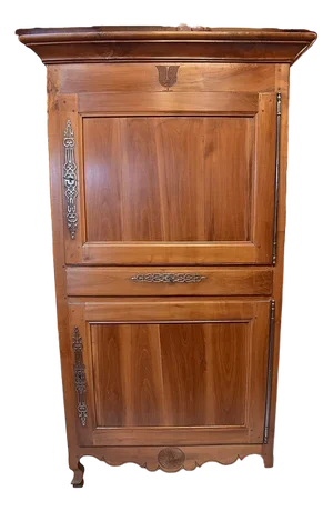 Louis Xv Cabinet in Cherry, 19th Century