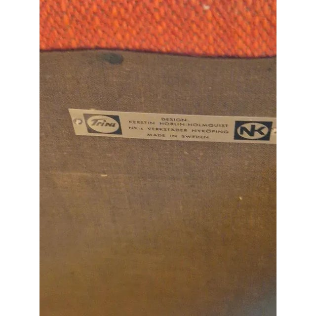 Scandinavian Modern Stor Adam Easy Chair by Kerstin Hörlin-Holmquist for Nordiska Kompaniet, 1950s For Sale - Image 11 of 18