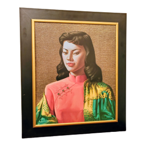 Original Vladimir Tretchikoff "Miss Wong" Lithograph, Framed, 1950s