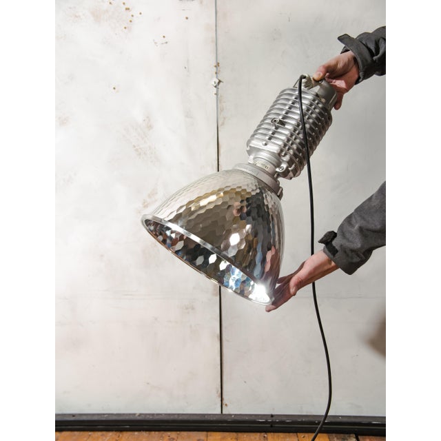 Gray Vintage Pendant Lamp by Charles Keller, 1980s For Sale - Image 8 of 13