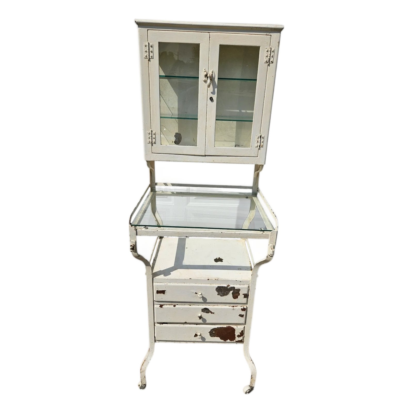 ビンテージ 鳥　オブジェ　レトロ　理科室　書斎　cabinet 1920s-antique-french-