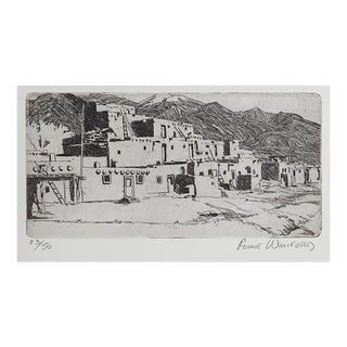 Late 20th Century Adobe Etching For Sale