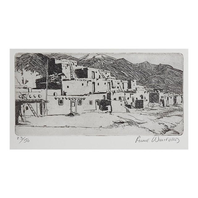 Late 20th Century Adobe Etching For Sale