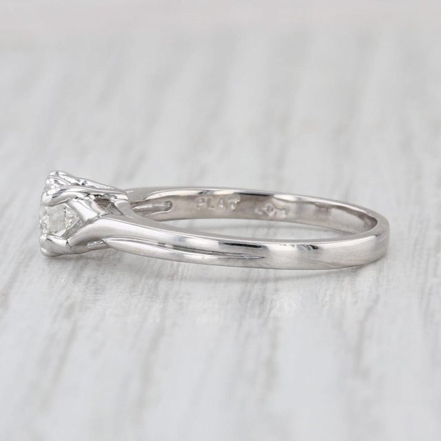 Gemstone Information: - Natural Diamond - Carats - 0.48ct Cut - Round Brilliant Color - J - K Clarity - VS2 Metal:...