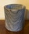 Mid-Century Italian Gray Marble Cylindrical Brush Pot or Wine Cooler Bottle Coaster For Sale - Image 10 of 12