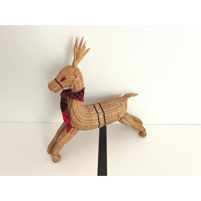 1970s 1970s Wicker Reindeer For Sale - Image 5 of 17