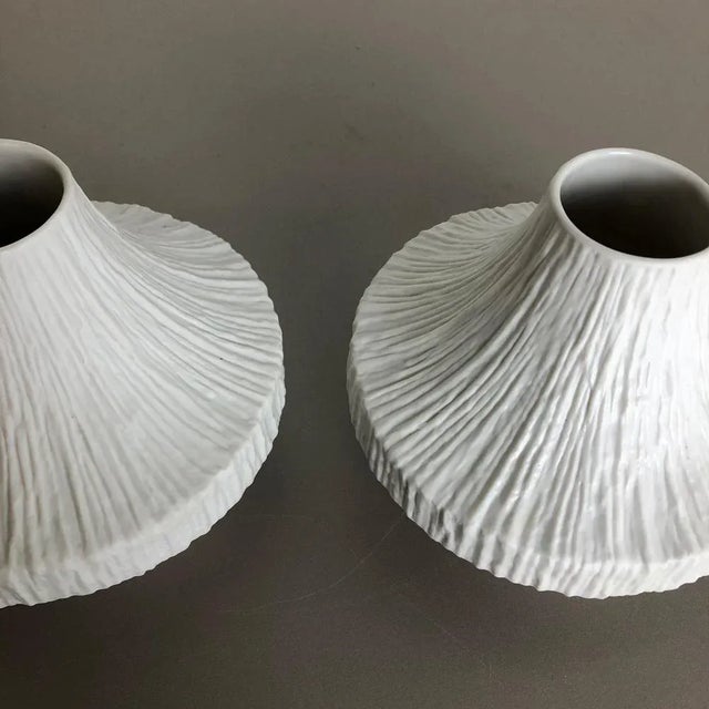 Op Art Porcelain Vases by Heinrich Selb, Germany, 1970s, Set of 2 For Sale - Image 12 of 16