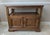 American Vintage 70s American Traditional Walnut Flip-Top Rolling Server Console For Sale - Image 3 of 12