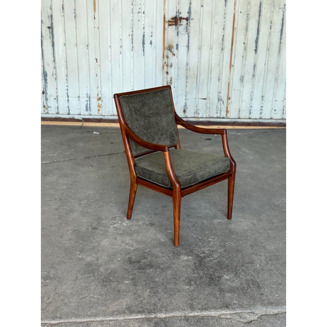 1960s Mid-Century Modern Sculpted Walnut Armchair For Sale - Image 11 of 11