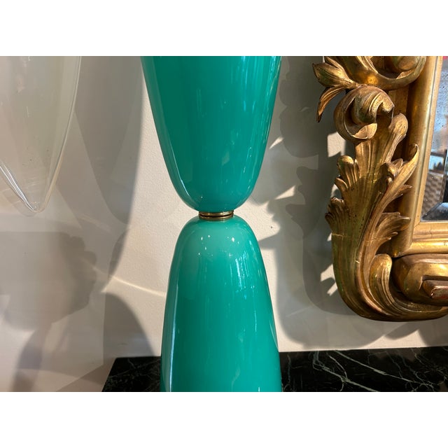 Archimede Seguso Pair of Vintage Murano Glass Lamps For Sale - Image 4 of 11