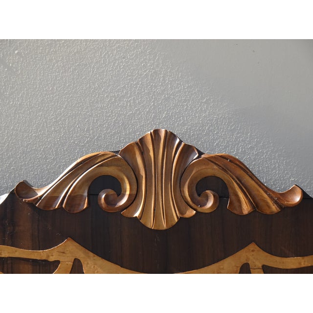 Bed Frame - Vintage Victorian Style Poster Bed Full Headboard Footboard & Rails For Sale In Los Angeles - Image 6 of 13