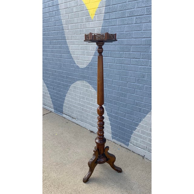 French French Antique Pillar Plant Stand For Sale - Image 3 of 8
