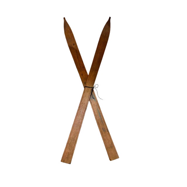 Antique Wood Skis For Sale In New York - Image 6 of 6