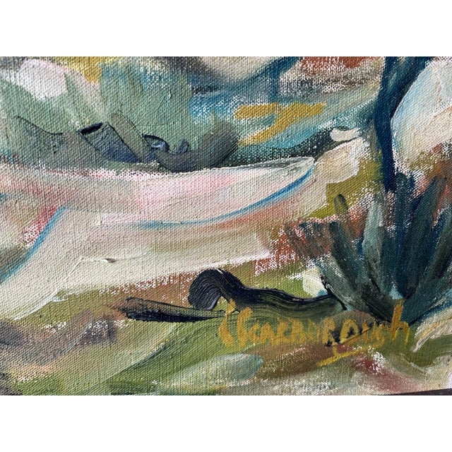 1990s Scarborough Acrylic on Canvas Painting of a Boy in the Country For Sale - Image 11 of 11