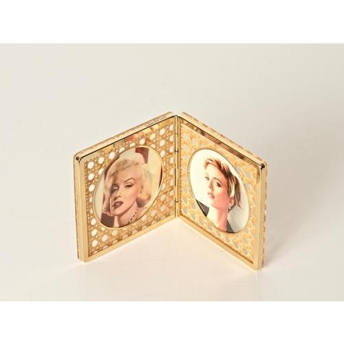 Picture Frame in Brass, Acrylic Glass, and Vienna Straw from Dior, Italy 1970s For Sale - Image 11 of 17