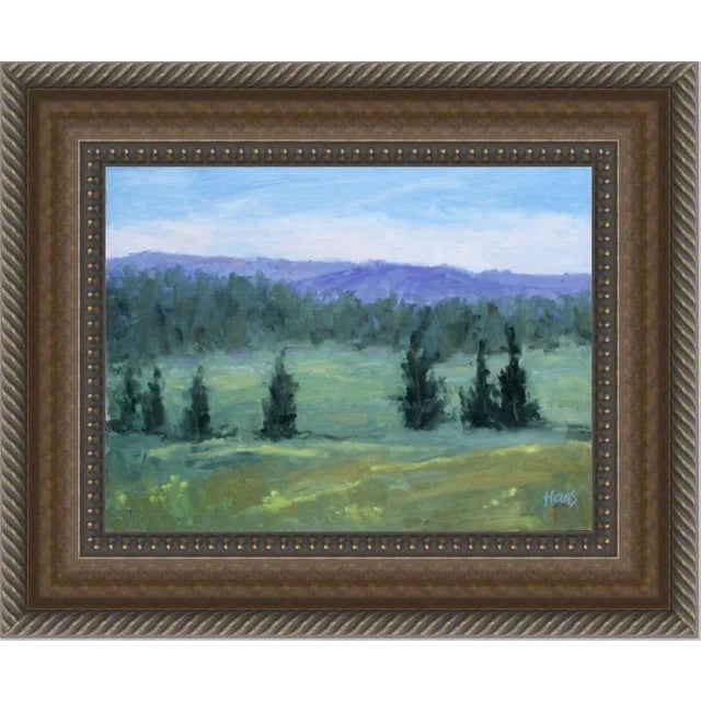 "Tahoe Meadows" Contemporary Impressionist Style Landscape Oil Painting For Sale - Image 12 of 12