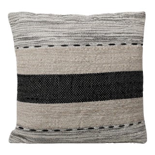 Hannah Modern Woven Stripe Pillow For Sale