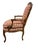 Pair of Late 20th Century French Country Louis XV Arm Chairs With Plaid Upholstery For Sale - Image 4 of 12