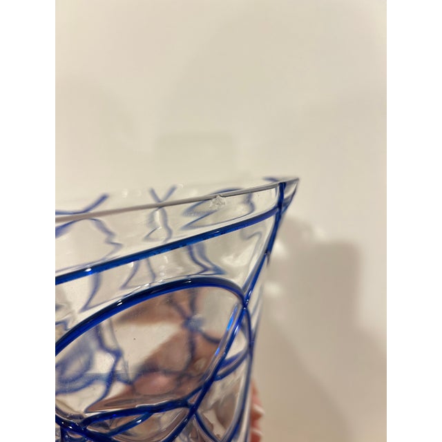 Traditional Decoro Bello Polish Hand Blown Glass Vase For Sale - Image 3 of 4