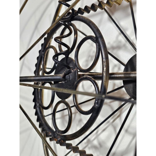 1980s Rare Curtis Jere Karl Benz Mercedes Brass Bicycle Sculpture For Sale - Image 13 of 18