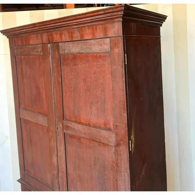 Brown Late 18th/Early 19th Century Virginia Federal Period Linen Press For Sale - Image 8 of 11