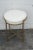 Modern Vintage Metal Round Vanity Stool For Sale - Image 4 of 10