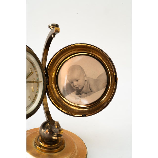 1950s Table Clock from Europa, Vienna, Austria, 1950s For Sale - Image 5 of 14