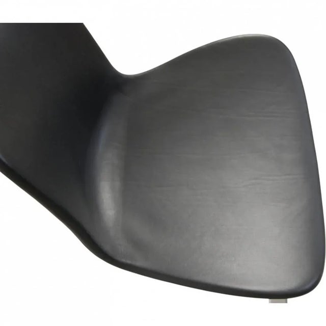 PK-8 Chair in Black Nevada Leather by Poul Kjærholm, 1990s For Sale - Image 12 of 14