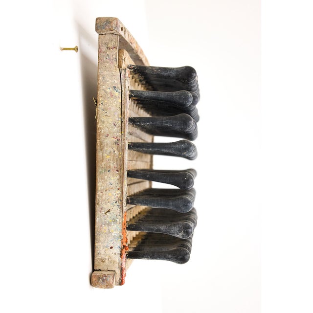 1930s Vintage Industrial Balloon Mold, Repurposed as Rustic Wall Art For Sale - Image 5 of 15