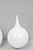 Decorative Modern White Bulbous Art Glass Vessel Vase by Lazy Susan - 2 Pc Set For Sale - Image 12 of 18