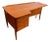 1960s Danish Modern "Boomerang" Teak Executive Desk Attributed to Peter Løvig Nielsen For Sale