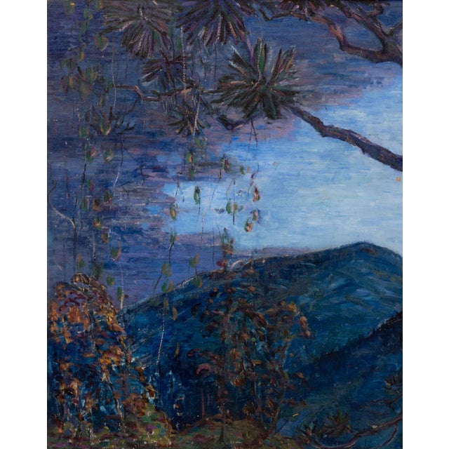 Paint Impressionistic Coastal Landscape Oil on Panel For Sale - Image 7 of 8